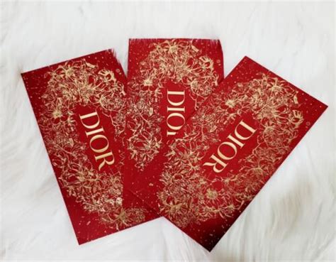 Set of 3 DIOR LUCKY MONEY RED LUNAR NEW YEAR 